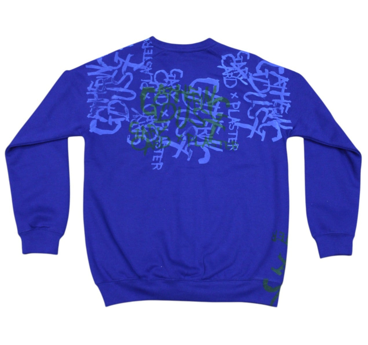 Sky Blue Logo Screenprint Cardigan Blue