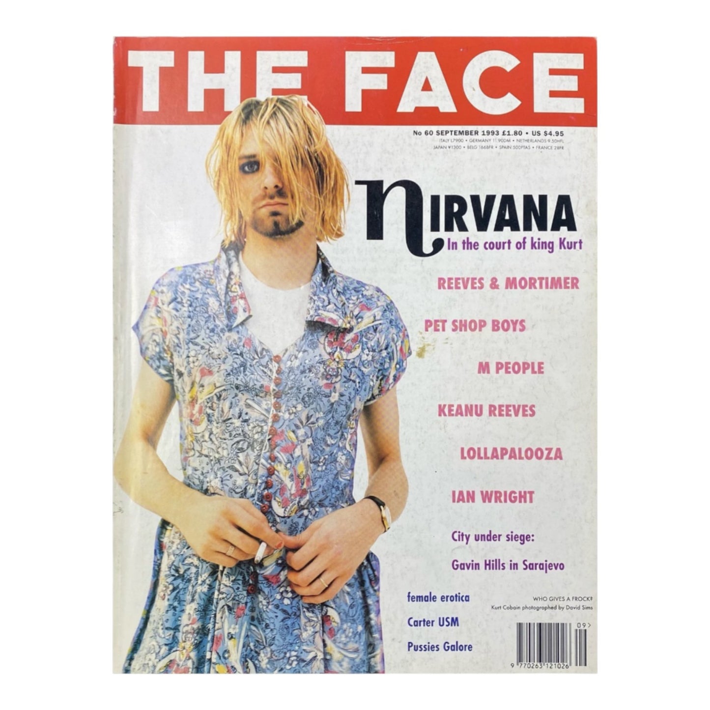 Vintage 1993 The Face Nirvana Issue