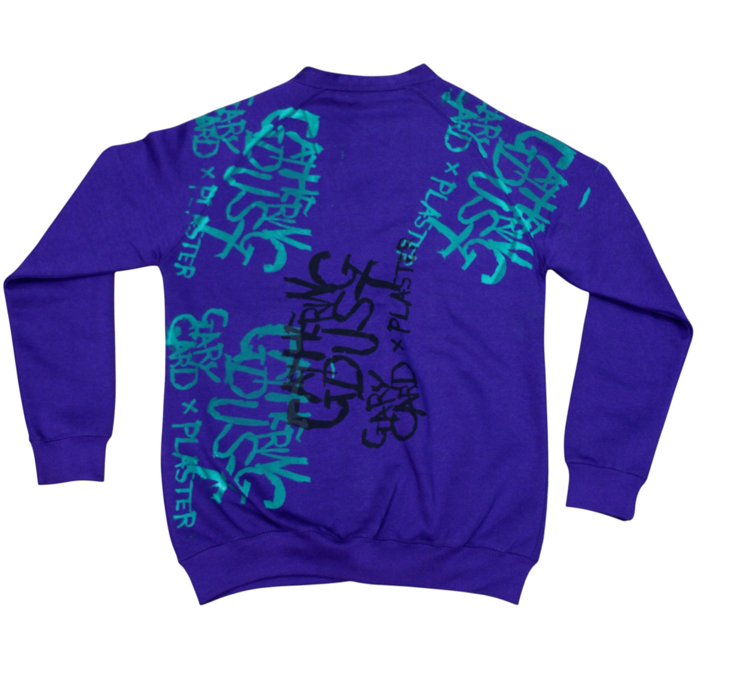 Green Logo Screenprint Cardigan Purple