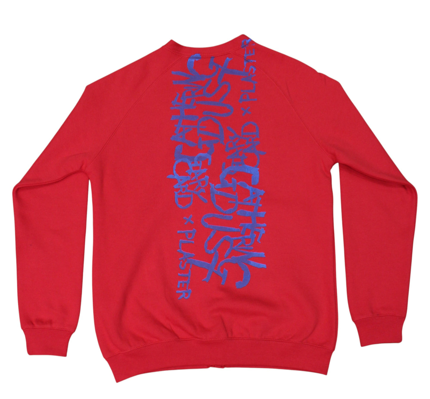 Blue Logo Screenprint Cardigan Red