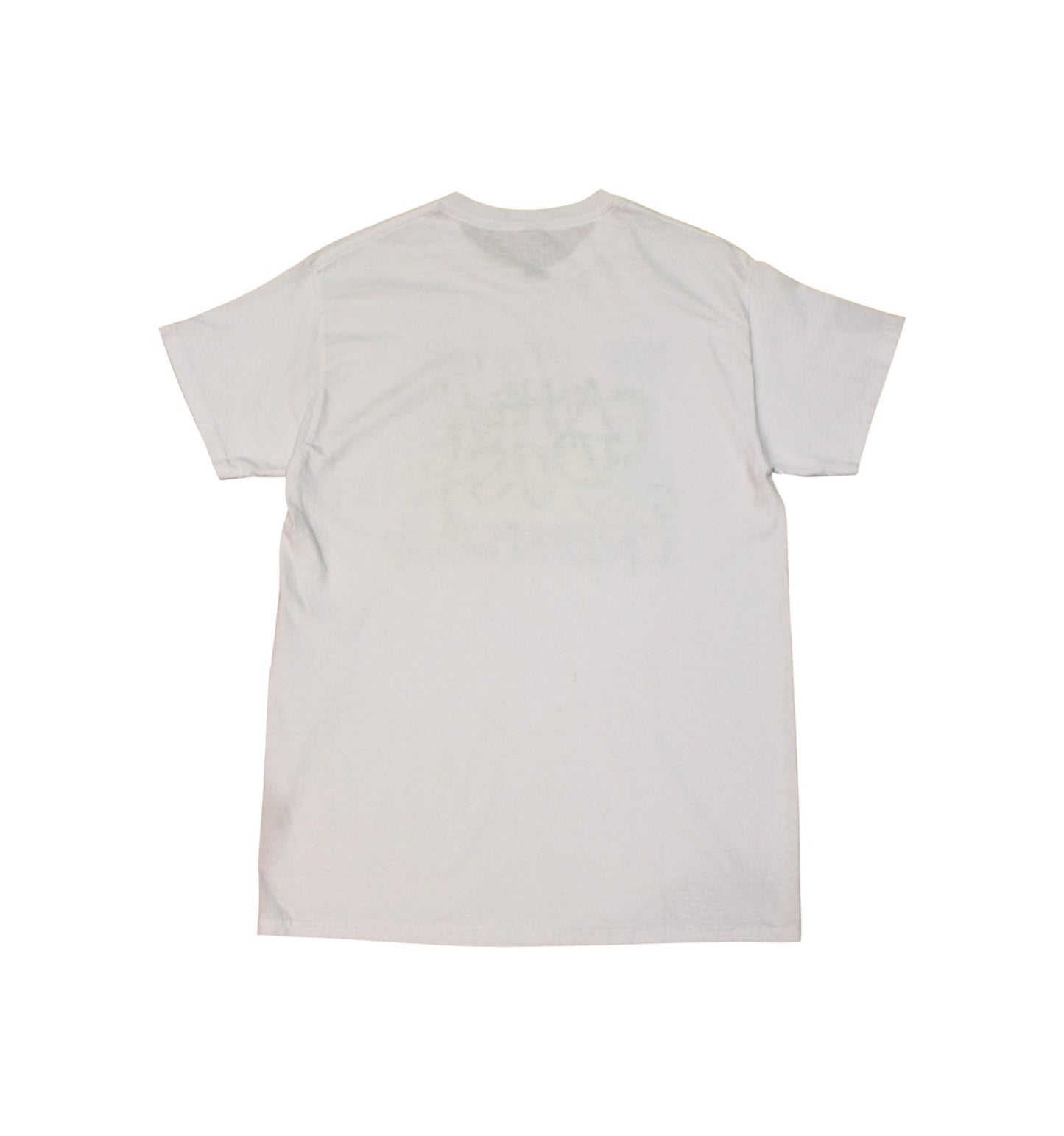 White t-shirt on a white background