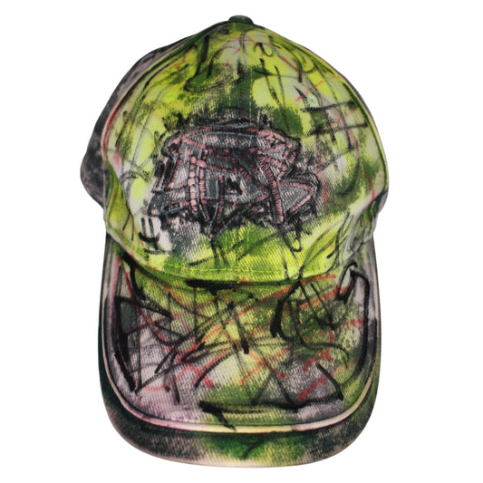 4FSB Painted Scribble Cap Green