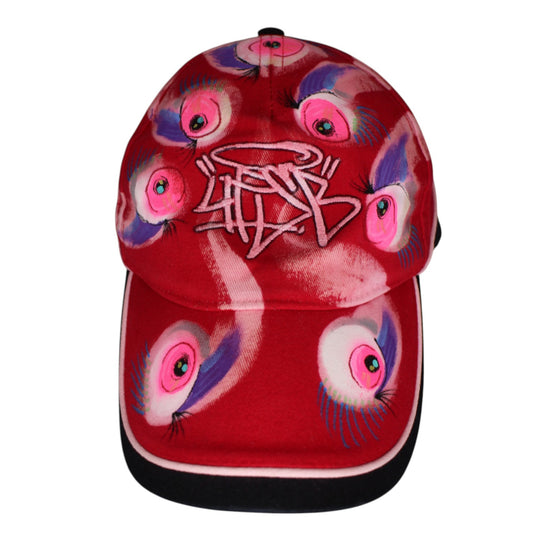 4FSB Painted Eyeball Cap Red